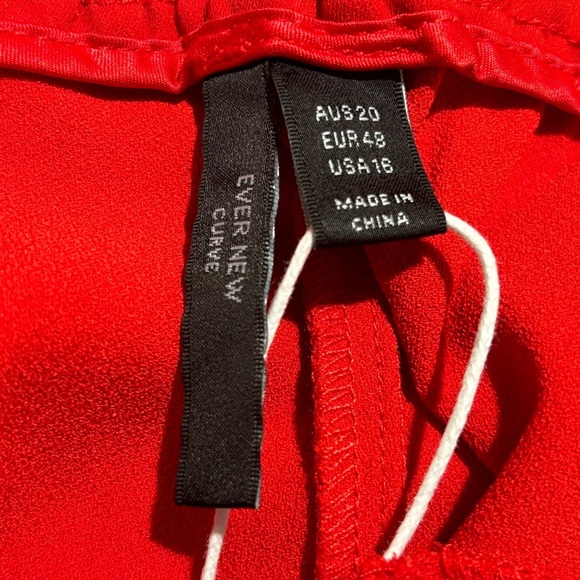 EVER NEW Sz 18 Nylah Pleated Front Elastic Wait Back Wide Leg Trouser Pants NEW - Picture 9 of 11